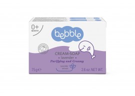 Крем-мыло детское (твердое) ЛАВАНДА Cream-Soap Bebble  0+